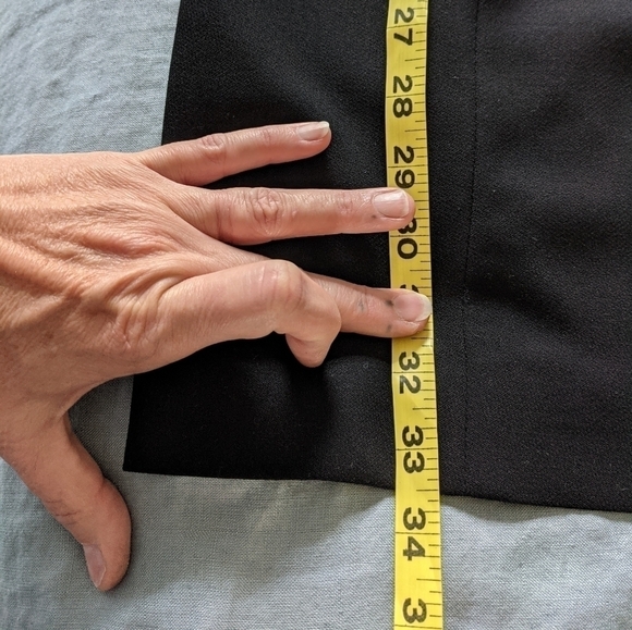 VINTAGE 90s Griffith Grey for St John Wool Formal Dress Classic LBD 8 - Picture 9 of 12